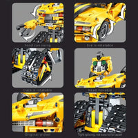 Thumbnail for Building Blocks Expert Electric 2In1 Robot APP RC Transbot Bricks Kids Toys Construction Set Toys - 4