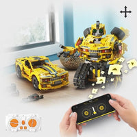 Thumbnail for Building Blocks Expert Electric 2In1 Robot APP RC Transbot Bricks Kids Toys - 3