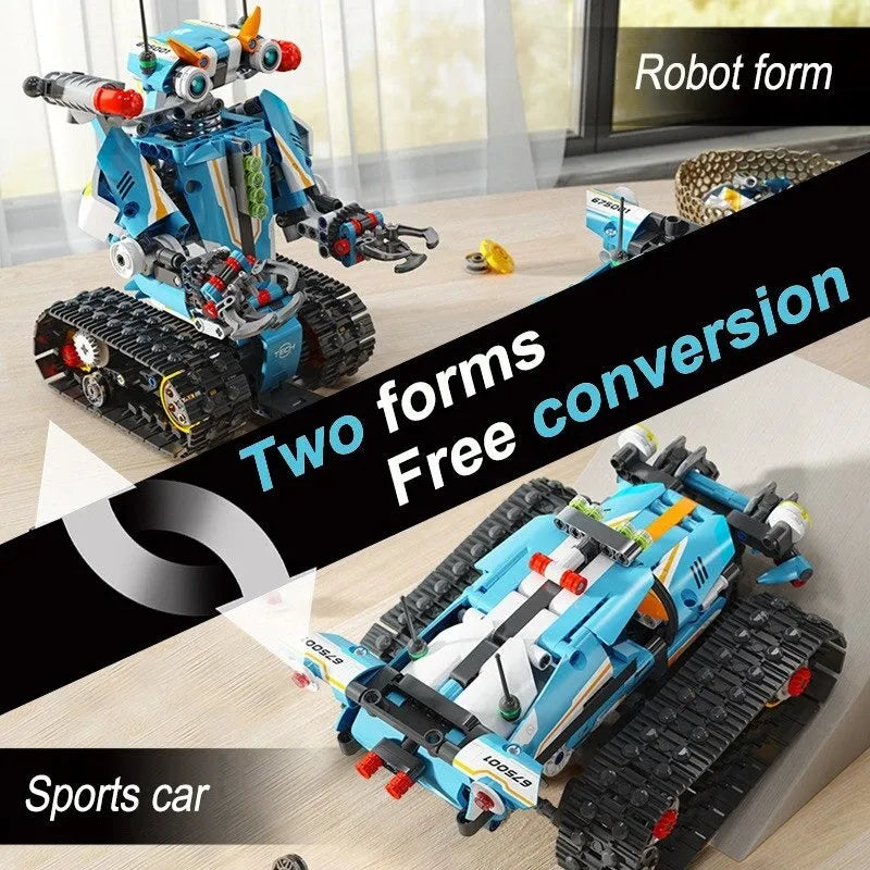 Building Blocks Expert Electric Robot APP RC Transbot Bricks Kids Toys Construction Set Toys - 3
