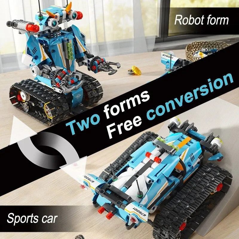 Building Blocks Expert Electric Robot APP RC Transbot Bricks Kids Toys - 3