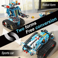 Thumbnail for Building Blocks Expert Electric Robot APP RC Transbot Bricks Kids Toys - 3