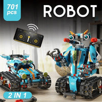 Thumbnail for Building Blocks Expert Electric Robot APP RC Transbot Bricks Kids Toys Construction Set Toys - 2
