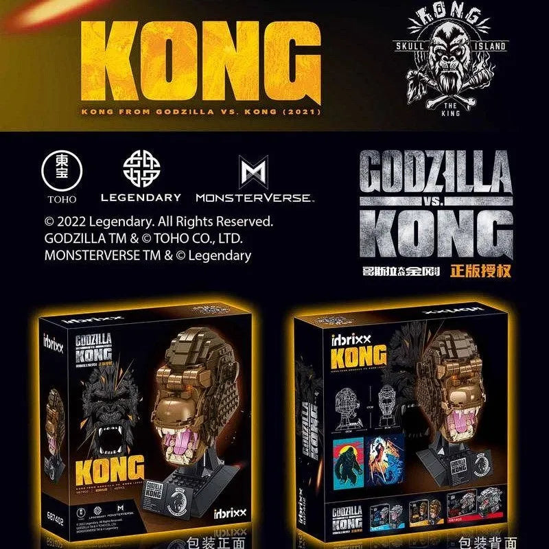 Building Blocks Idea Expert MOC King Kong Head Bricks Toys 687402 - 2