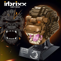 Thumbnail for Building Blocks Idea Expert MOC King Kong Head Bricks Toys 687402 - 1