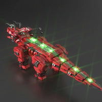 Thumbnail for Building Blocks Jurassic Dinosaur MOC Mechanical Triceratops Bricks Toy Construction Set Toys - 7