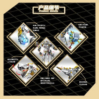 Thumbnail for Building Blocks Mecha Iron Grimlock Dinosaur Transformers Bricks Toy - 6