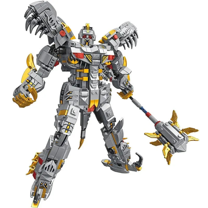Building Blocks Mecha Iron Grimlock Dinosaur Transformers Bricks Toy - 4