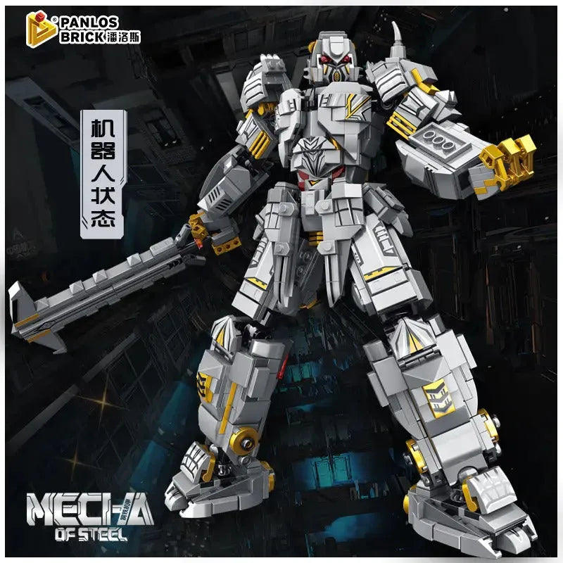Building Blocks Mecha Of Steel Mech Megatron Transformer Robot Bricks Toy Construction Set Toys - 3
