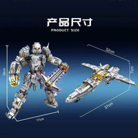 Thumbnail for Building Blocks Mecha Of Steel Mech Megatron Transformer Robot Bricks Toy Construction Set Toys - 7