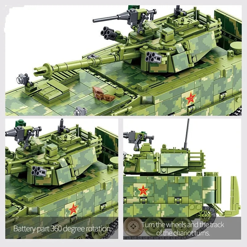 Building Blocks Military China Amphibious Infantry Tank Bricks Toys - 4