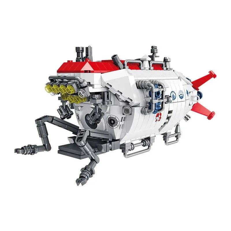 Building Blocks Military Deep Sea Manned Submarine Bricks Toys Construction Set Toys - 1
