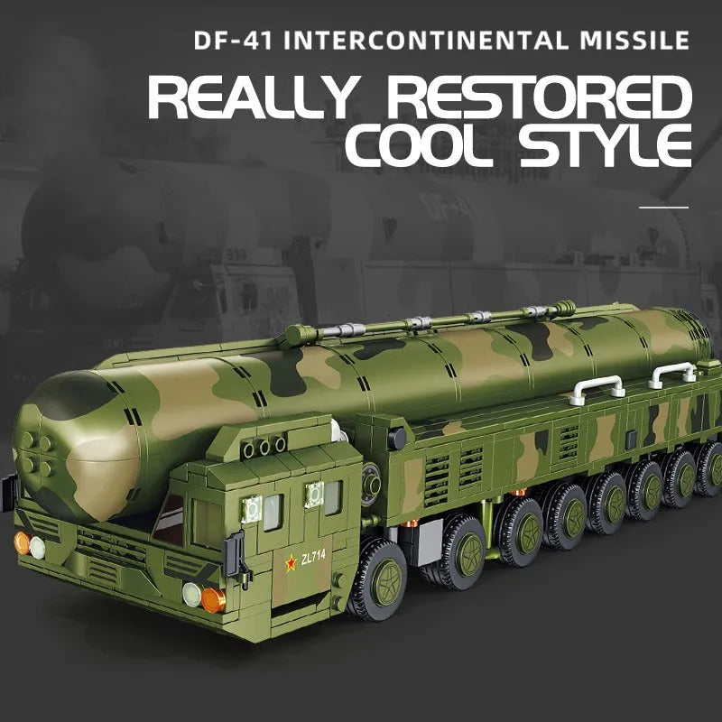 Building Blocks Military DF41 Intercontinental Nuclear Missiles Bricks Toy - 2