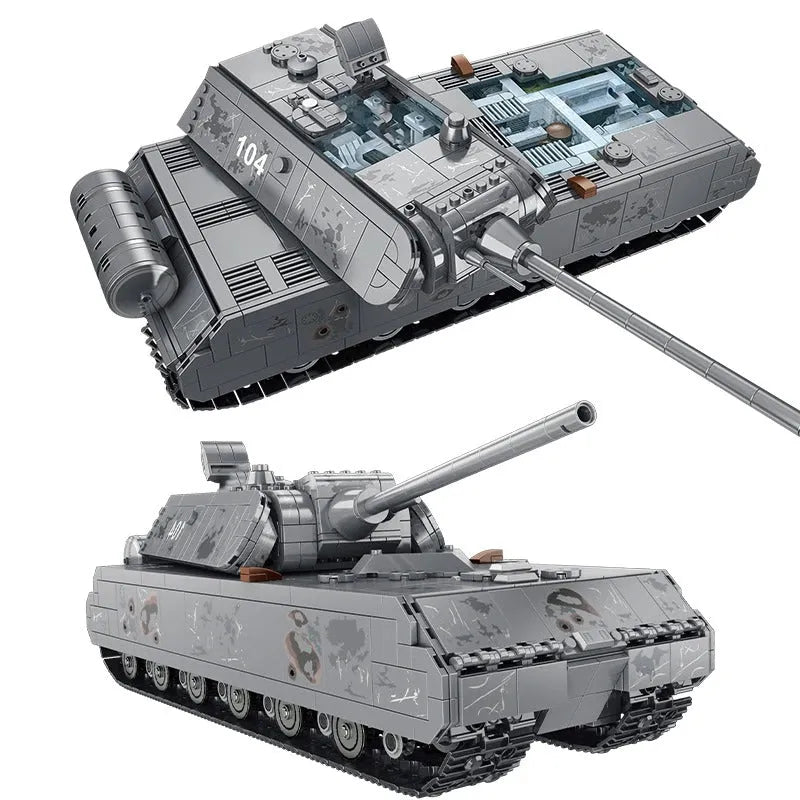 Building Blocks Military German MK8 Panzer Main Battle Tank Bricks Toy EU - 2
