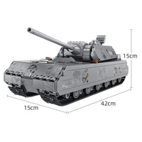 Thumbnail for Building Blocks Military German MK8 Panzer Main Battle Tank Bricks Toy EU - 1
