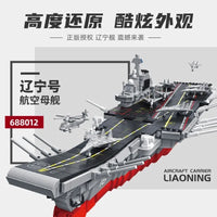 Thumbnail for Building Blocks Military Liaoning Navy Aircraft Carrier War Ship Bricks Toy - 5