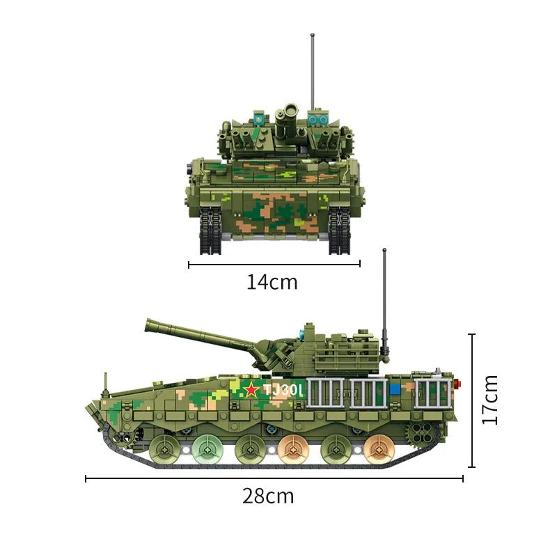 Building Blocks Military MOC 04A Infantry Fighting War Vehicle Bricks Toys Construction Set Toys - 5