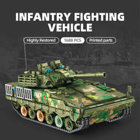 Thumbnail for Building Blocks Military MOC 04A Infantry Fighting War Vehicle Bricks Toys Construction Set Toys - 3
