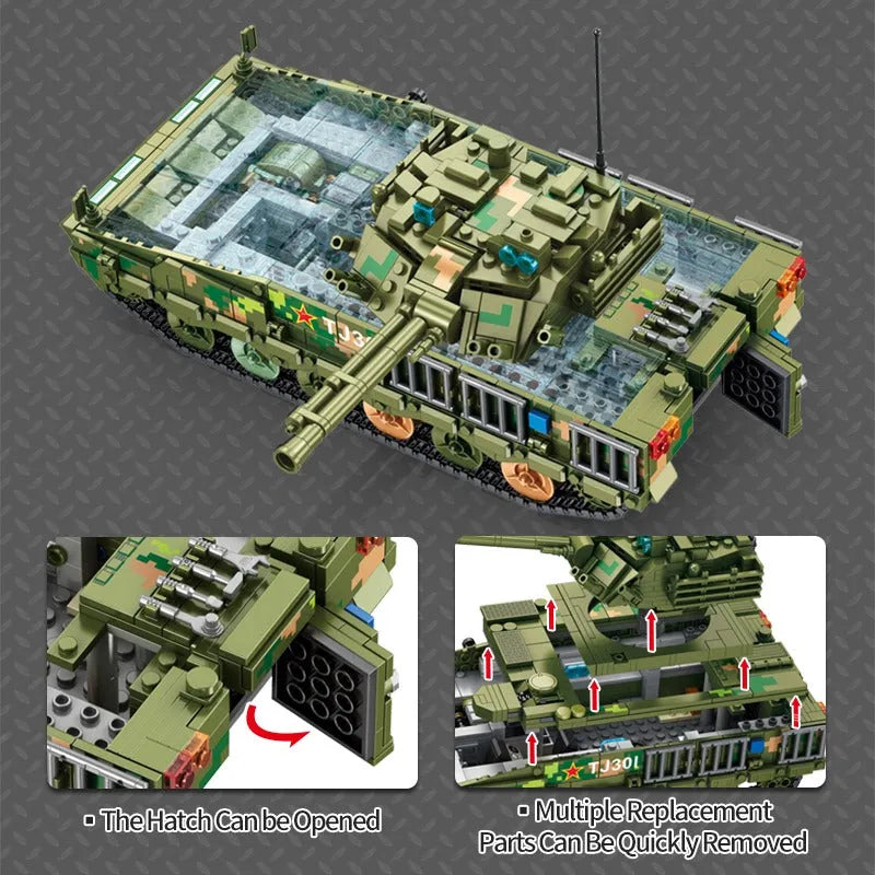 Building Blocks Military MOC 04A Infantry Fighting War Vehicle Bricks Toys Construction Set Toys - 4