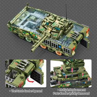 Thumbnail for Building Blocks Military MOC 04A Infantry Fighting War Vehicle Bricks Toys Construction Set Toys - 4