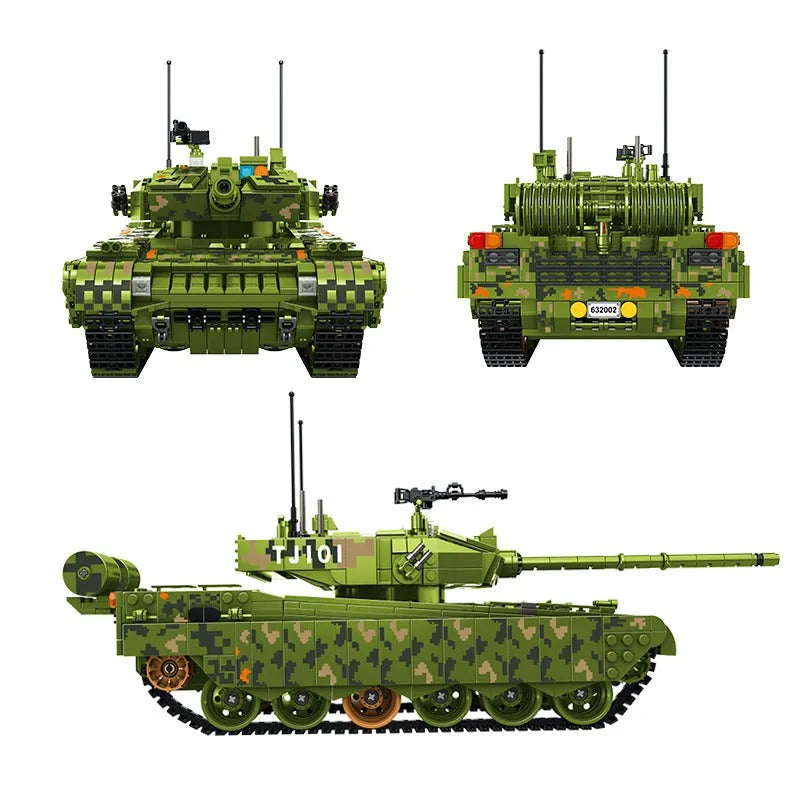 Building Blocks Military MOC China Type 99 Main Battle Tank Bricks Toys - 5