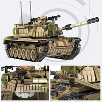 Thumbnail for Building Blocks Military MOC Israel M60 Main Battle Tank Bricks Toys - 5