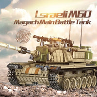Thumbnail for Building Blocks Military MOC Israel M60 Main Battle Tank Bricks Toys Construction Set Toys - 2