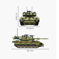 Thumbnail for Building Blocks Military MOC Israel MK4 Main Battle War Tank Bricks Toys - 6