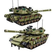 Thumbnail for Building Blocks Military MOC Israel MK4 Main Battle War Tank Bricks Toys - 1