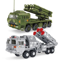 Thumbnail for Building Blocks Military MOC Rocket Gun Carrier War Truck Bricks Toys - 4