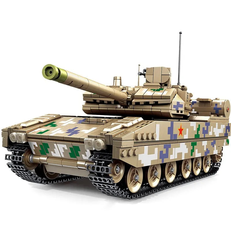 Building Blocks Military MOC Type 15 Light Battle Tank Bricks Toy - 2