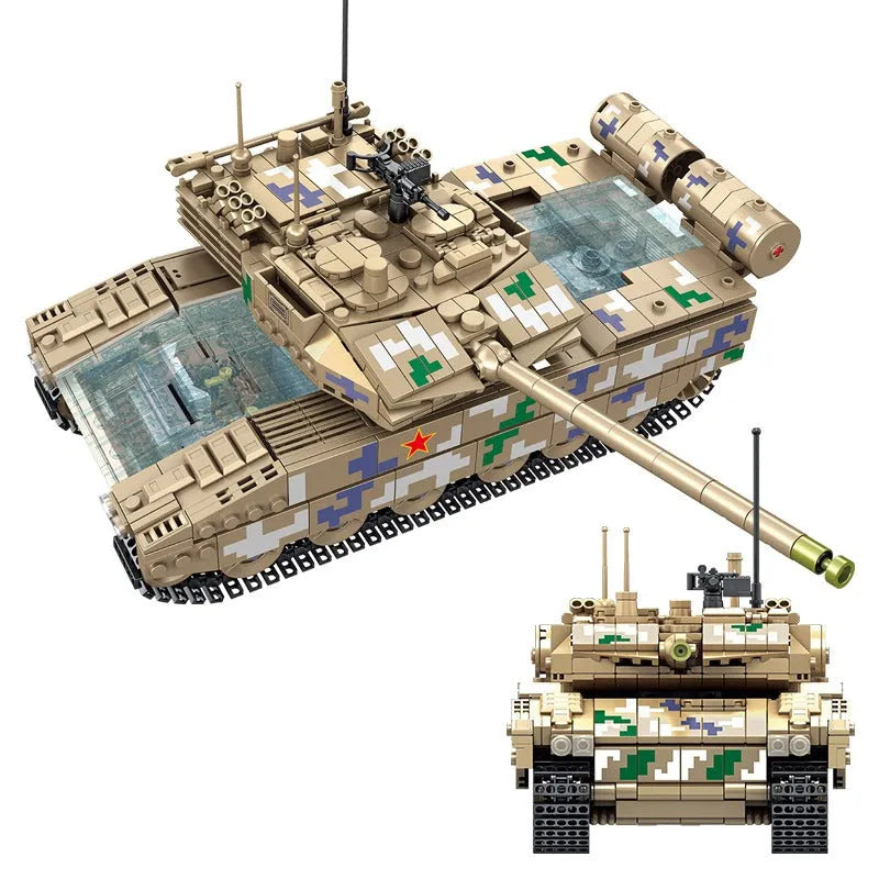 Building Blocks Military MOC Type 15 Light Battle Tank Bricks Toy - 1