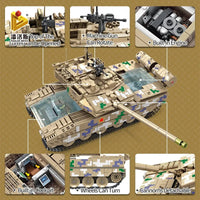 Thumbnail for Building Blocks Military MOC Type 15 Light Battle Tank Bricks Toy - 5