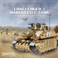 Thumbnail for Building Blocks Military MOC WW2 Challenger 2 Main Battle Tank Bricks Toys Construction Set Toys - 2