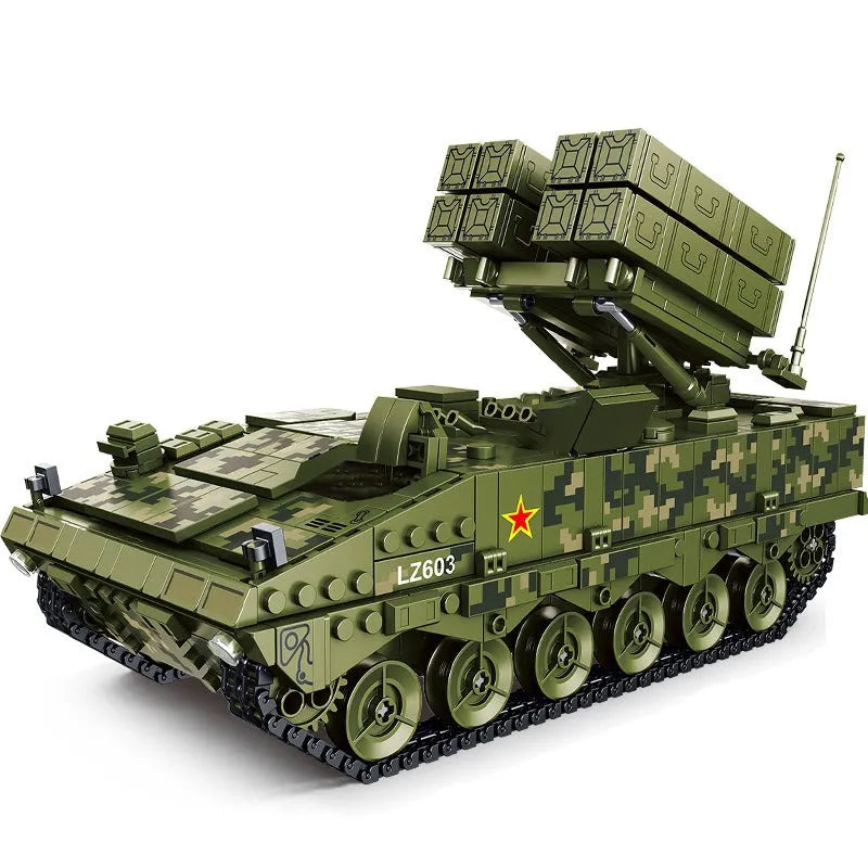 Building Blocks Military MOC WW2 Red Arrow Anti-tank Missile Bricks Toys Construction Set Toys - 1