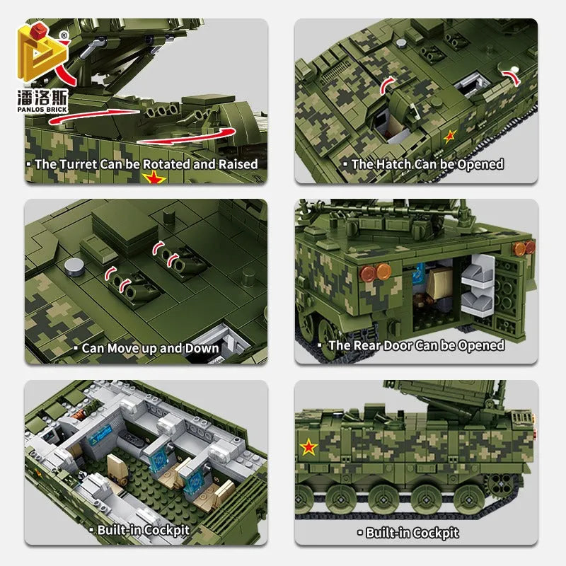 Building Blocks Military MOC WW2 Red Arrow Anti-tank Missile Bricks Toys Construction Set Toys - 4