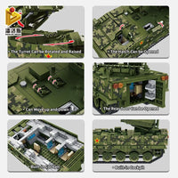 Thumbnail for Building Blocks Military MOC WW2 Red Arrow Anti-tank Missile Bricks Toys Construction Set Toys - 4