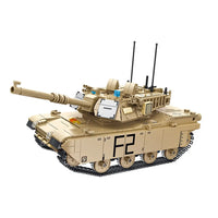 Thumbnail for Building Blocks Military RC Motorized Abrams M1A2 Main Battle Tank Bricks Toy - 1