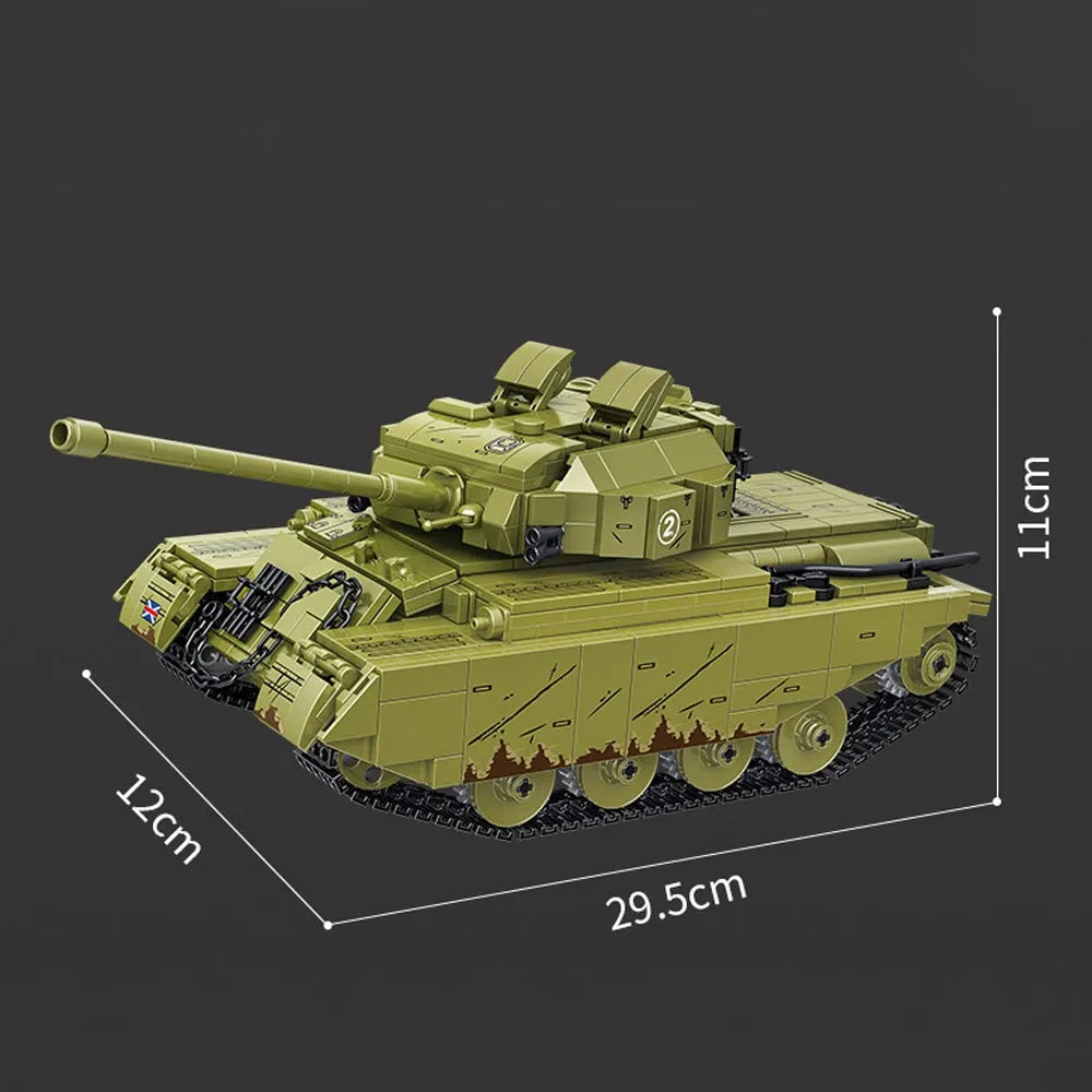 Building Blocks Military RC Motorized Centurion Main Battle Tank Bricks Toy - 3