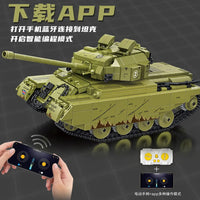 Thumbnail for Building Blocks Military RC Motorized Centurion Main Battle Tank Bricks Toy Construction Set Toys - 5