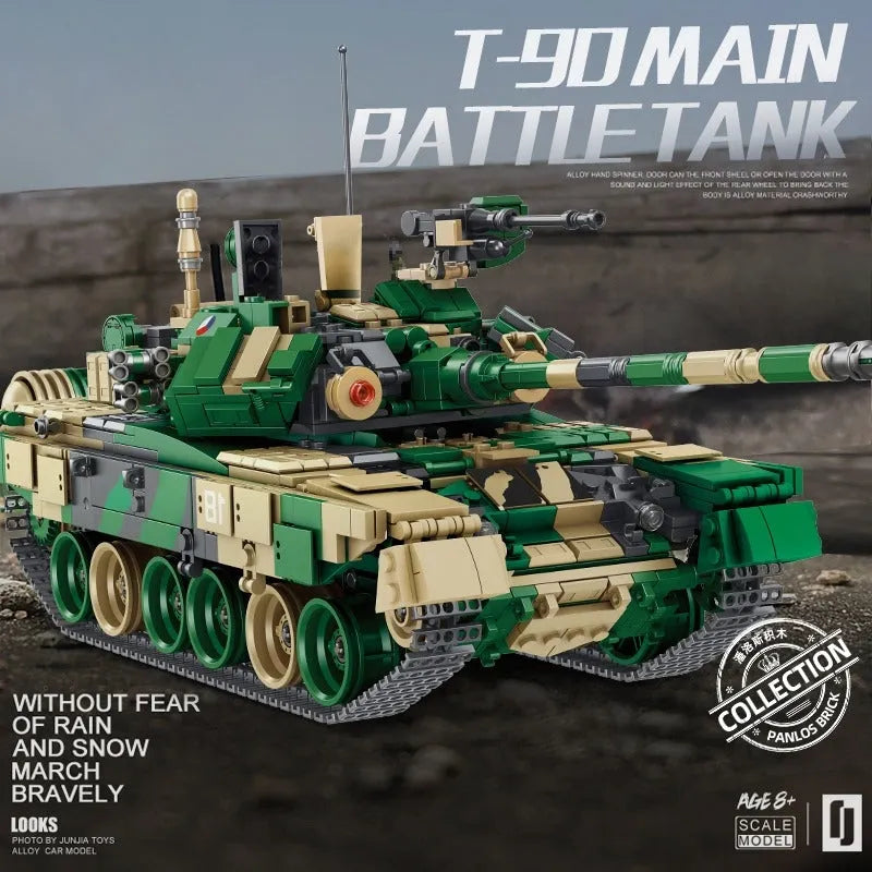 Building Blocks Military Russia T90 Main Battle Tank Bricks Toy - 2