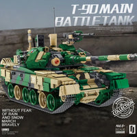 Thumbnail for Building Blocks Military Russia T90 Main Battle Tank Bricks Toy Construction Set Toys - 2