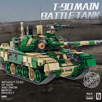 Thumbnail for Building Blocks Military Russia T90 Main Battle Tank Bricks Toy - 2