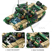 Thumbnail for Building Blocks Military Russia T90 Main Battle Tank Bricks Toy Construction Set Toys - 3