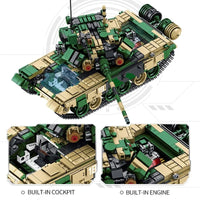 Thumbnail for Building Blocks Military Russia T90 Main Battle Tank Bricks Toy - 3