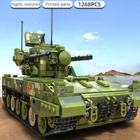 Thumbnail for Building Blocks Military Self-propelled 35MM Artillery Bricks Toys Construction Set Toys - 4