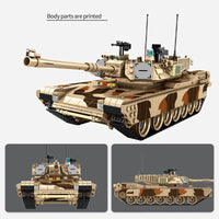 Thumbnail for Building Blocks Military US M1A2 Main Battle War Tank Bricks Toys Construction Set Toys - 4