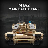 Thumbnail for Building Blocks Military US M1A2 Main Battle War Tank Bricks Toys Construction Set Toys - 3