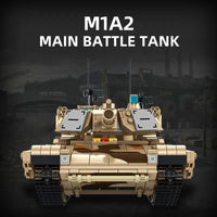 Thumbnail for Building Blocks Military US M1A2 Main Battle War Tank Bricks Toys - 3