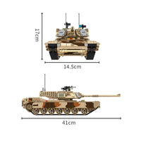 Thumbnail for Building Blocks Military US M1A2 Main Battle War Tank Bricks Toys Construction Set Toys - 5
