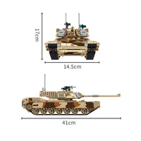 Thumbnail for Building Blocks Military US M1A2 Main Battle War Tank Bricks Toys - 5